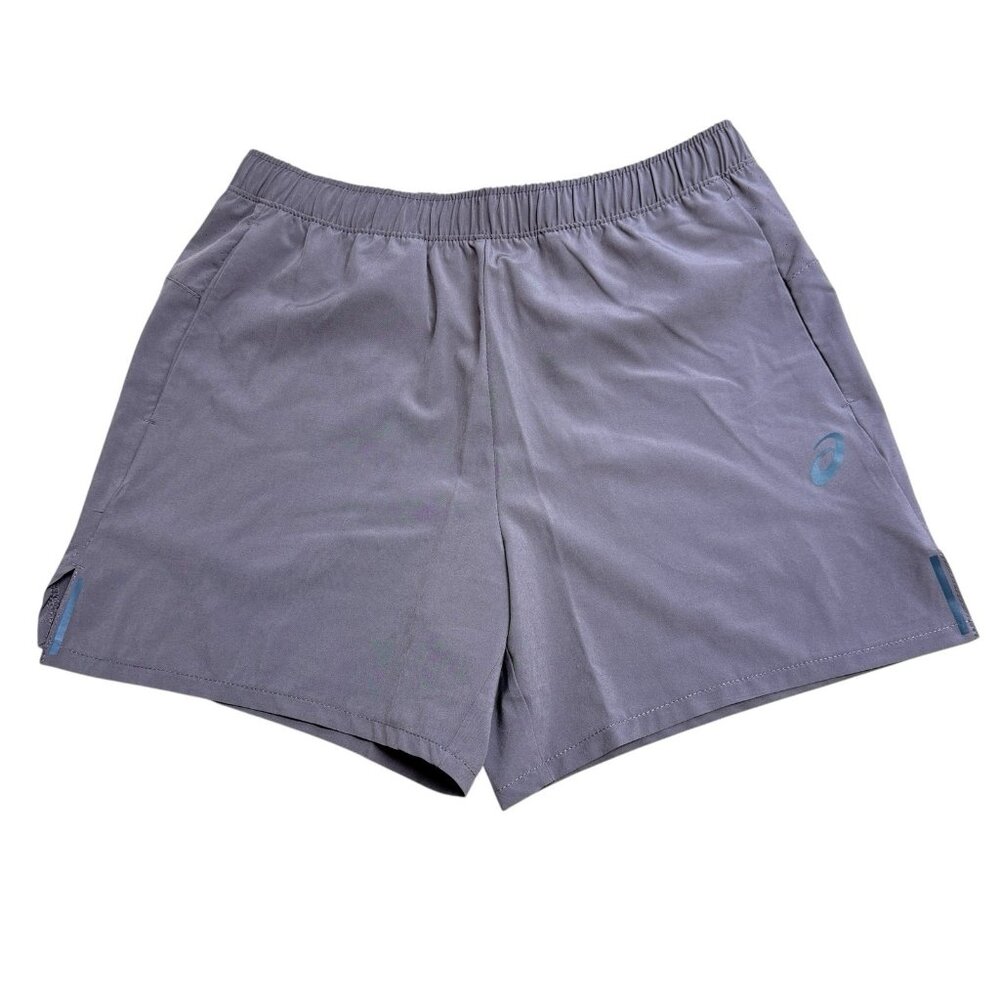 ASICS SHORTS MAUVE ATHLETIC POCKETS CASUAL WOMENS S WICKING STRETCH 5" INSEAM